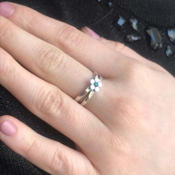 Серебряное кольцо с бирюзой 01R286TQ