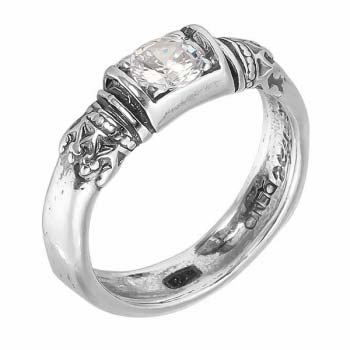 Серебряное кольцо с куб.цирконом 01R1626CZ