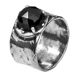 Серебряное кольцо с ониксом 01R276ON