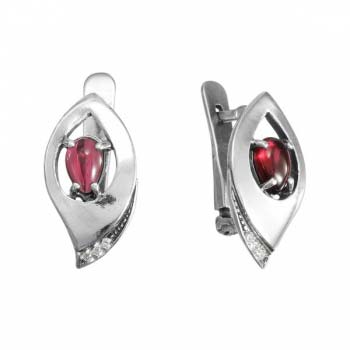 Серебряные серьги с гранатом MVE1629GR