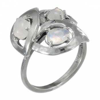 Серебряное кольцо с лунным камнем MVR1629MS