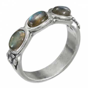 Серебряное кольцо с лабрадором 01R2770LB