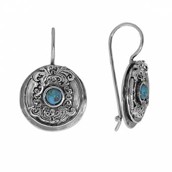 Серебряные серьги с бирюзой MVE1179TQ