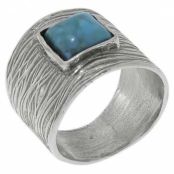 Серебряное кольцо с бирюзой 01R2557TQ