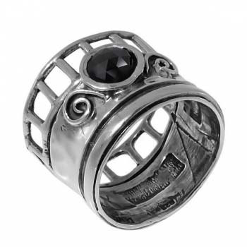 Серебряное кольцо с ониксом MVR1320ON
